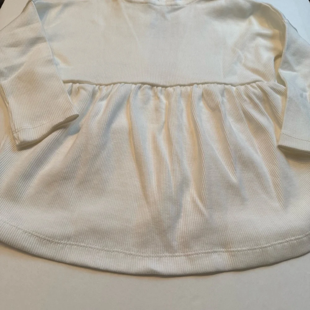 Omi Jo NWT by WDW Simple Cardigan Ribbed Off White Hooded Long Sleeve Girls 2T